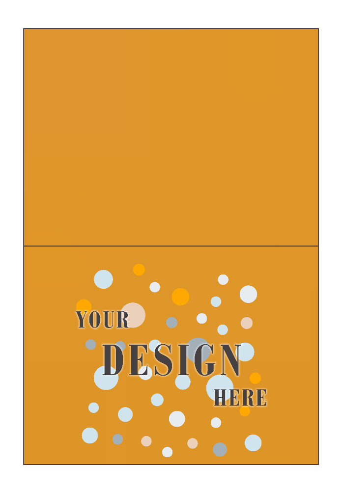 Sunflower Yellow 100lb A6 Foldover Cards (4 5/8 x 6 1/4)