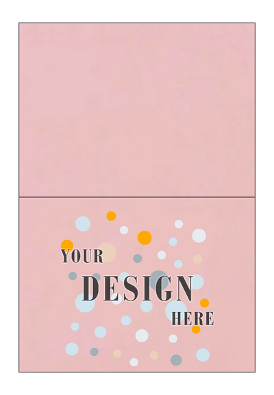 Baby Candy Pink 100lb A6 Foldover Cards (4 5/8 x 6 1/4)