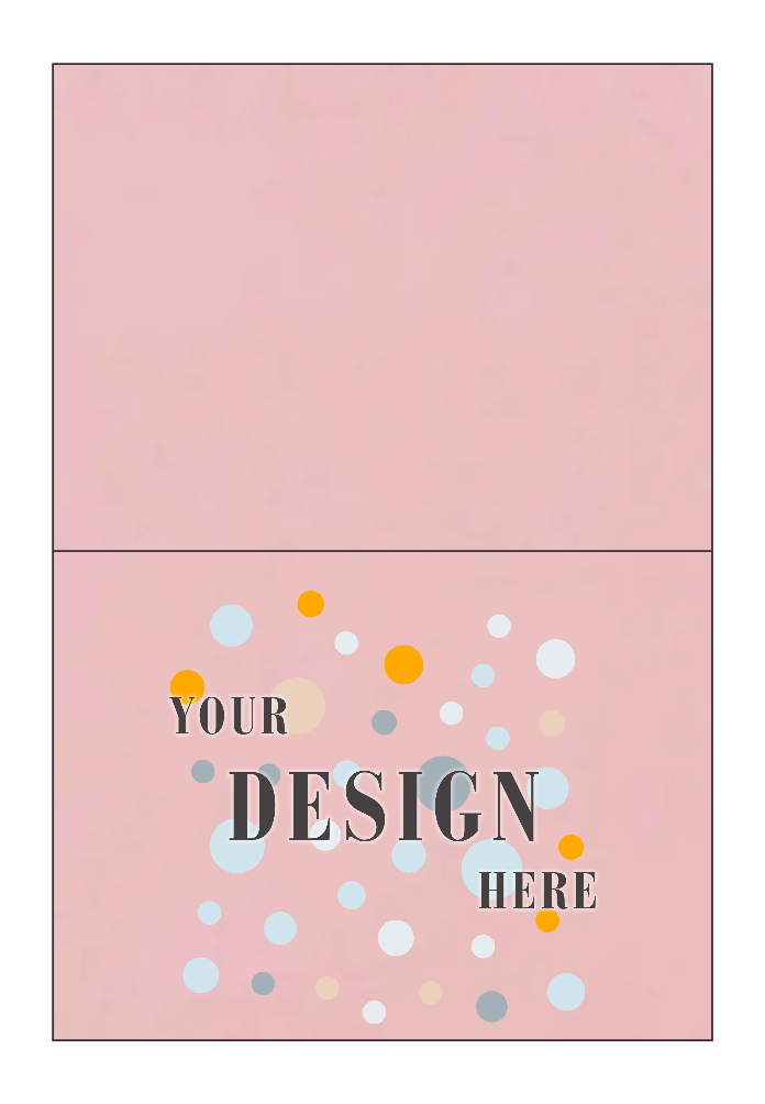 Baby Candy Pink 100lb A6 Foldover Cards (4 5/8 x 6 1/4)
