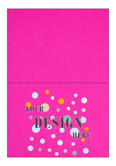 Fuchsia Pink Magenta 100lb A7 Foldover Cards (5 1/8 x 7)
