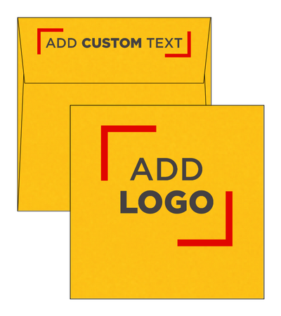 Sunflower Yellow 32lb 5 1/2 x 5 1/2 Square Envelopes with Peel & Seal
