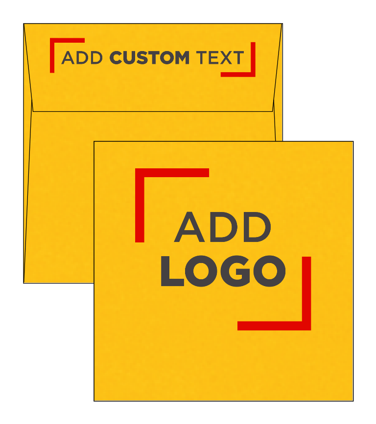 Sunflower Yellow 32lb 5 1/2 x 5 1/2 Square Envelopes with Peel & Seal