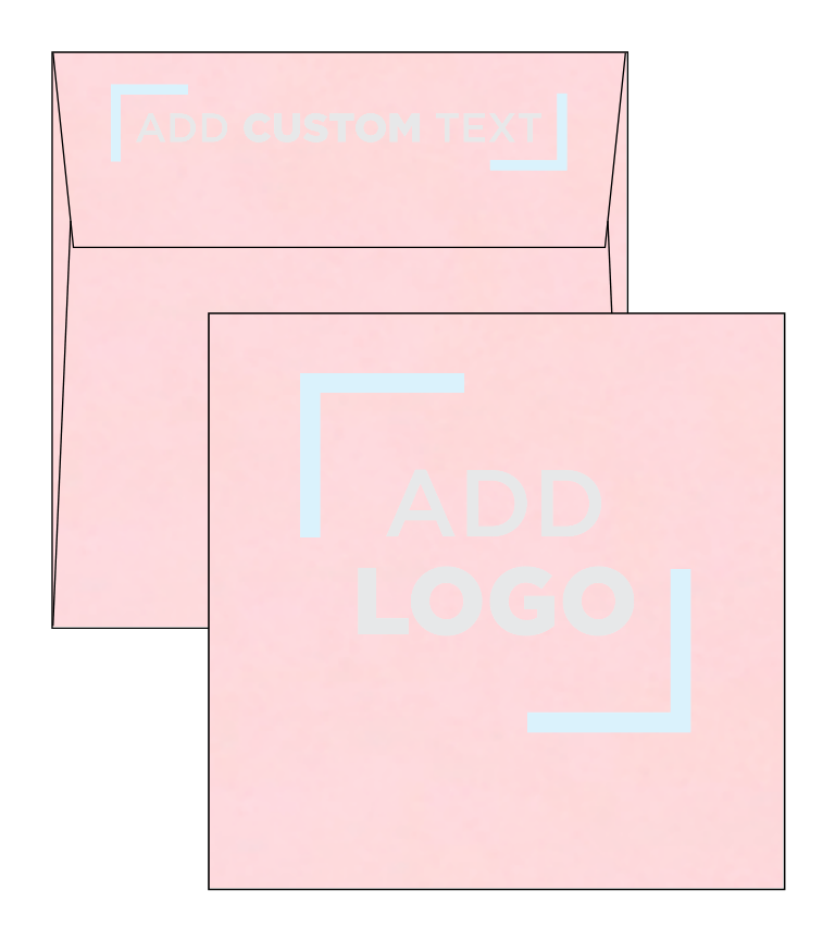 Baby Candy Pink 32lb 5 1/2 x 5 1/2 Square Envelopes with Peel & Seal
