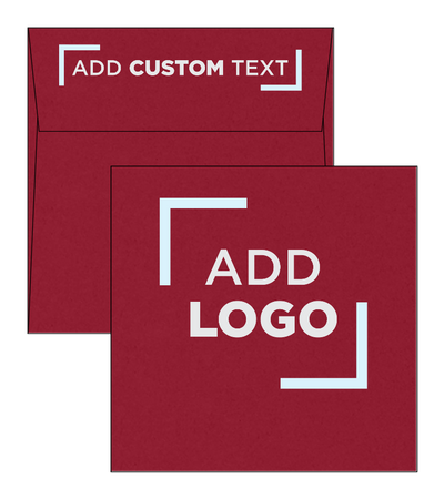 Garnet Dark Red 32lb 5 1/2 x 5 1/2 Square Envelopes with Peel & Seal