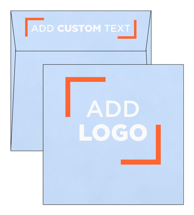 Baby Blue 32lb 6 1/2 x 6 1/2 Square Envelopes with Peel & Seal