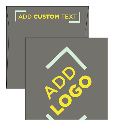 Dark Smoke Gray 32lb 6 1/2 x 6 1/2 Square Envelopes with Peel & Seal