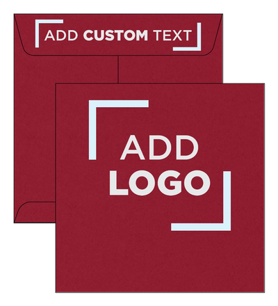 Garnet Dark Red 32lb 7 1/2 x 7 1/2 Square Envelopes with Peel & Seal