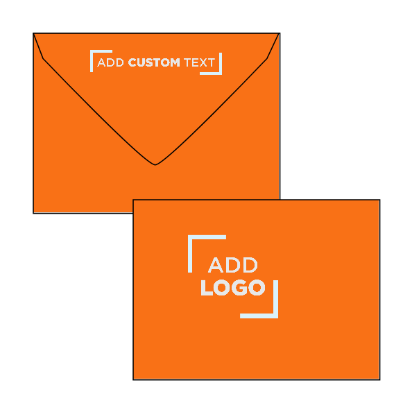 Mandarin Orange 32lb #17 Mini Envelopes (2 11/16 x 3 11/16)