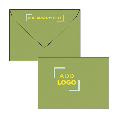 Olive Green 28lb #17 Mini Envelopes (2 11/16 x 3 11/16)