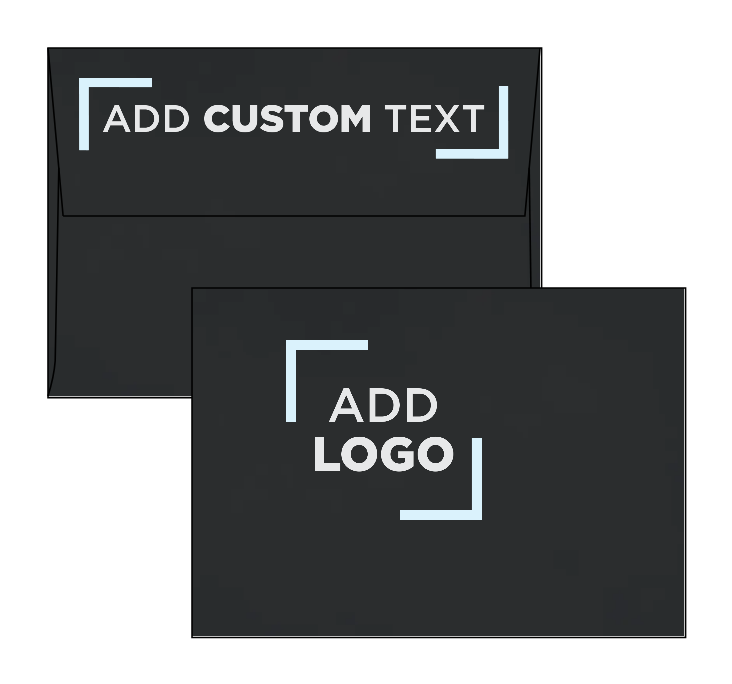 Smooth Midnight Black 32lb A1 Invitation Envelopes (3 5/8 x 5 1/8) with Peel & Seal
