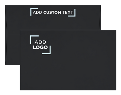 Smooth Midnight Black 32lb A10 Invitation Envelopes (6 x 9 1/2) with Peel & Seal