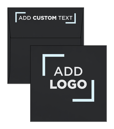 Smooth Midnight Black 32lb 5 x 5 Square Envelopes with Peel & Seal