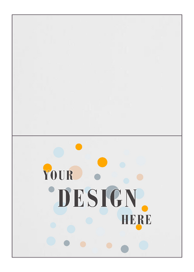 White 100lb 5 x 7 Foldover Cards