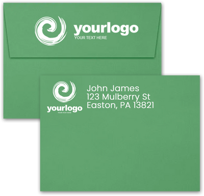 Holiday Green 32lb A7 Invitation Envelopes (5 1/4 x 7 1/4) with Peel & Seal