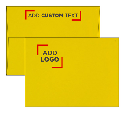 Citrus Yellow 32lb A7 Invitation Envelopes (5 1/4 x 7 1/4) with Peel & Seal