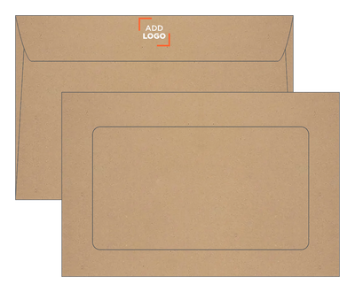 Grocery Bag 28lb 6 x 9 Full Face Window Envelopes