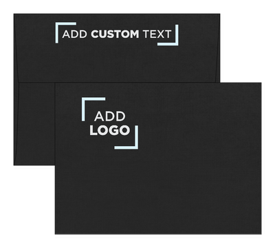 Black with Silver Foil Lining 32lb A7 Invitation Envelopes (5 1/4 x 7 1/4) with Peel & Seal
