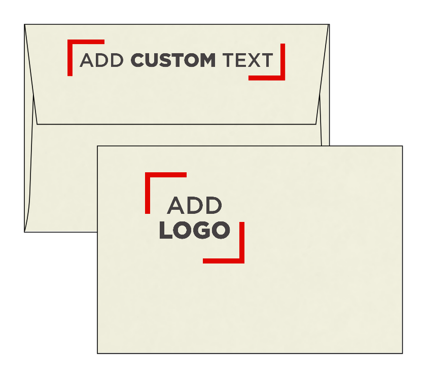Natural with Red Foil Lining 28lb A4 Invitation Envelopes (4 1/4 x 6 1/4) with Peel & Seal