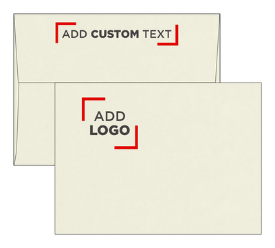 Natural with Red Foil Lining 28lb A7 Invitation Envelopes (5 1/4 x 7 1/4) with Peel & Seal