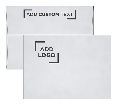Silver with Black Foil Lining 32lb A7 Invitation Envelopes (5 1/4 x 7 1/4) with Peel & Seal