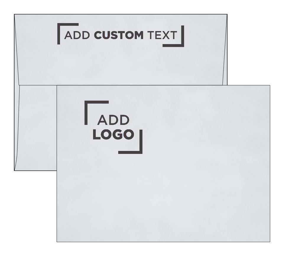 Silver with Black Foil Lining 32lb A7 Invitation Envelopes (5 1/4 x 7 1/4) with Peel & Seal