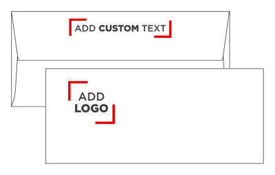 White with Silver Foil Lining 24lb #10 Square Flap Envelopes (4 1/8 x 9 1/2) with Peel & Seal
