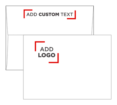White with Red Foil Lining 24lb A7 Invitation Envelopes (5 1/4 x 7 1/4) with Peel & Seal