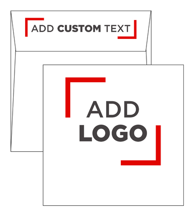 White with Silver Foil Lining 24lb 6 1/2 x 6 1/2 Square Envelopes with Peel & Seal