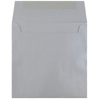 Silver Metallic 32lb 6 1/2 x 6 1/2 Square Envelopes