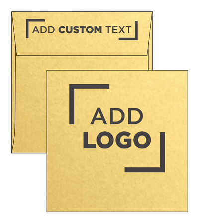 Gold Metallic 32lb 6 x 6 Square Envelopes