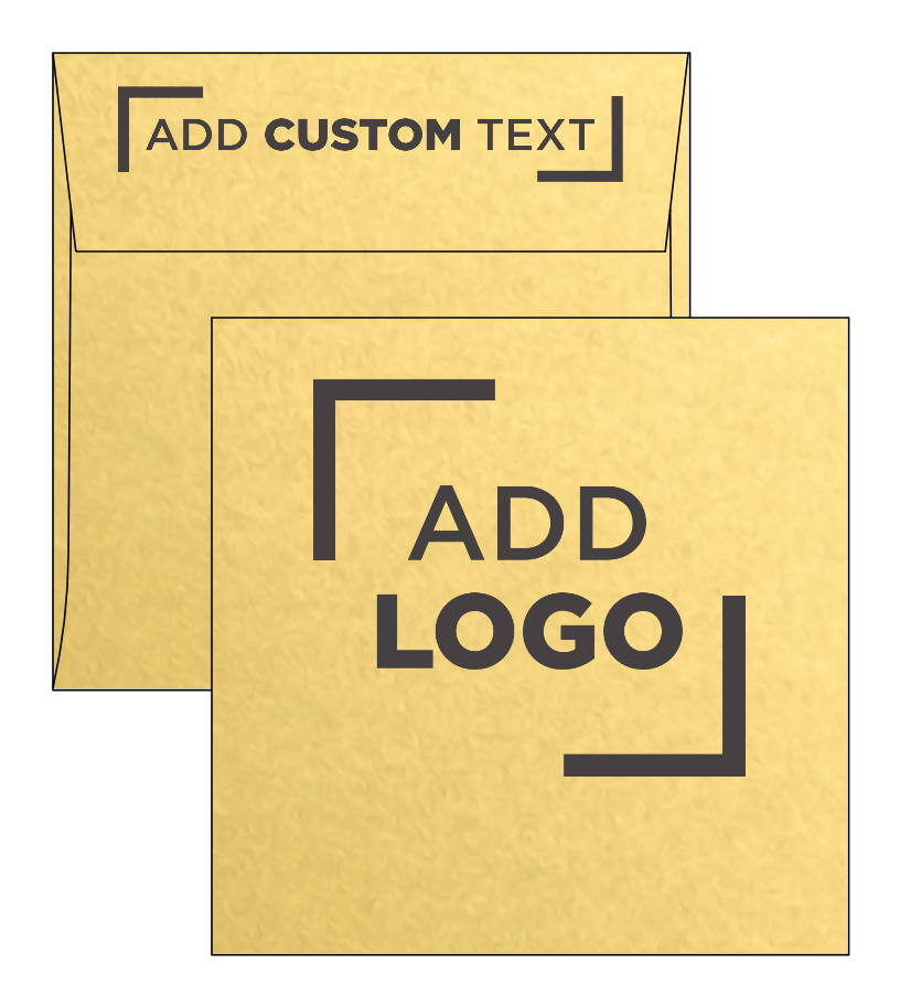 Gold Metallic 32lb 6 x 6 Square Envelopes