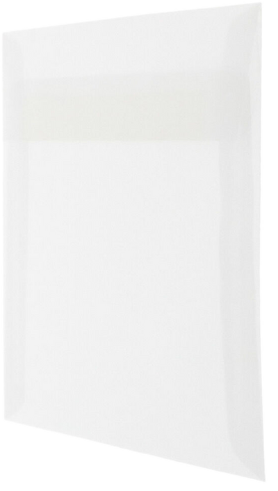 Clear Translucent 30lb 6 x 6 Square Envelopes