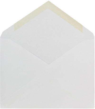 White 24lb Cougar A6 Invitation V Flap Premium Envelopes (4 3/4 x 6 1/2)