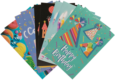 Birthday Bash Assortment Cards - 10 Pack