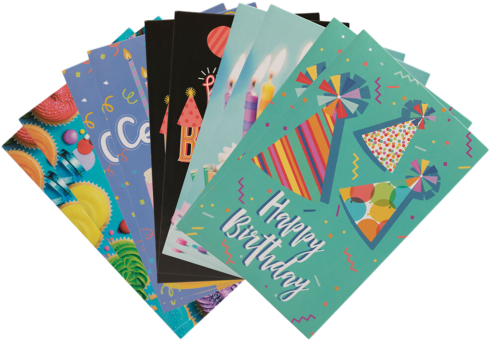 Birthday Bash Assortment Cards - 10 Pack