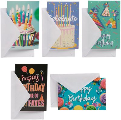 Birthday Bash Assortment Cards - 10 Pack