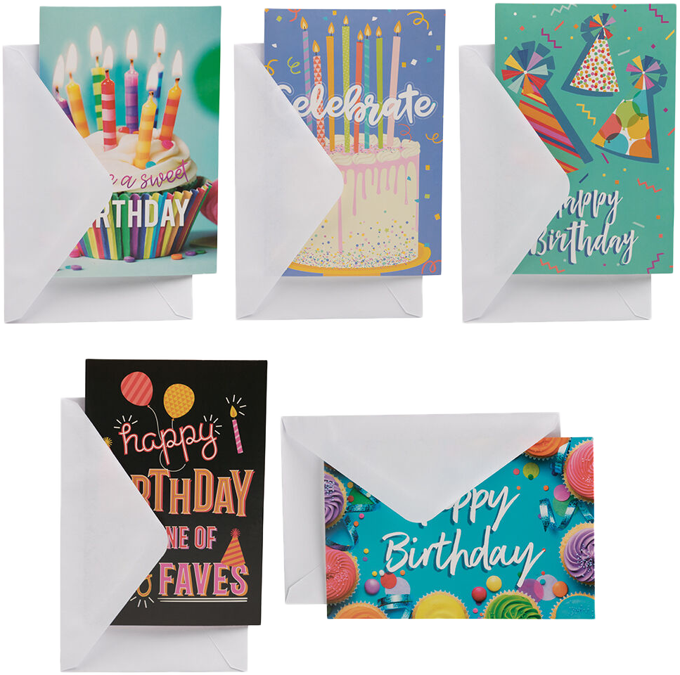 Birthday Bash Assortment Cards - 10 Pack