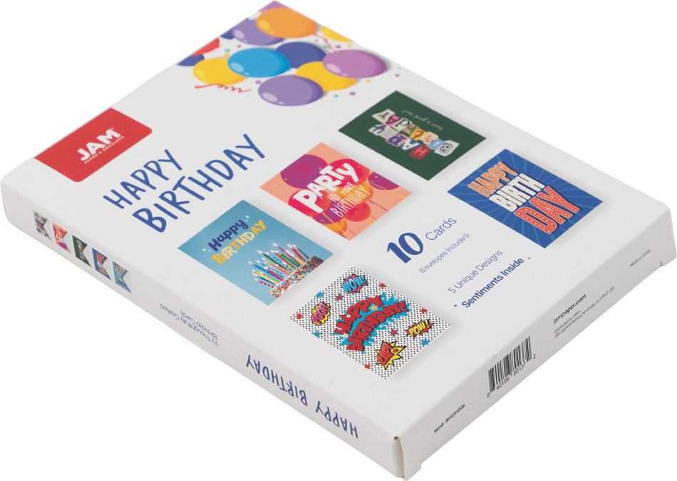 Happy Birthday Cards Assortment - 10 Pack