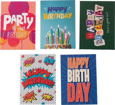 Happy Birthday Cards Assortment - 10 Pack