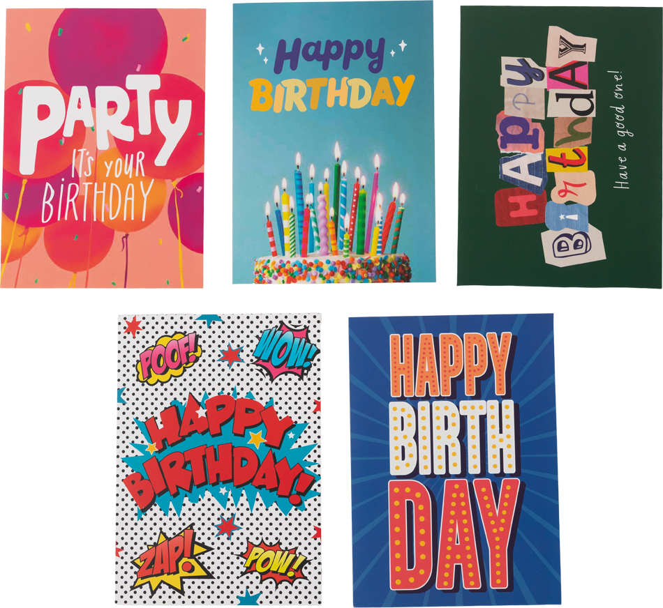 Happy Birthday Cards Assortment - 10 Pack