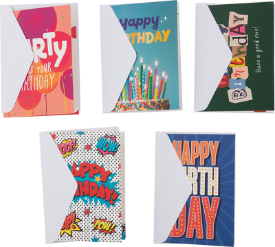 Happy Birthday Cards Assortment - 10 Pack