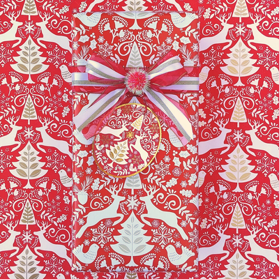 Scandinavian Red Scandinavian Red 24" x 417' Bulk Wrapping Paper (834 Sq Ft)