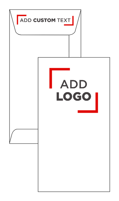 White 24lb Large Drive-In Banking Envelopes (3 3/4 x 7)