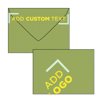 Dark Green Olive 28lb #17 Mini Envelopes (2 11/16 x 3 11/16)