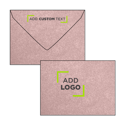 Misty Rose Pink Metallic 84lb #17 Mini Envelopes (2 11/16 x 3 11/16)