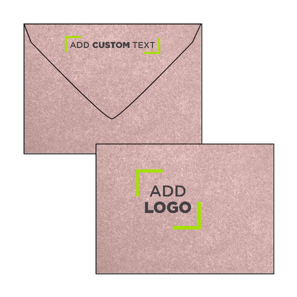 Misty Rose Pink Metallic 84lb #17 Mini Envelopes (2 11/16 x 3 11/16)