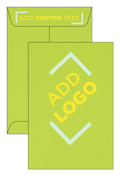 Lime Green 32lb 6 x 9 Open End Envelopes with Peel & Seal