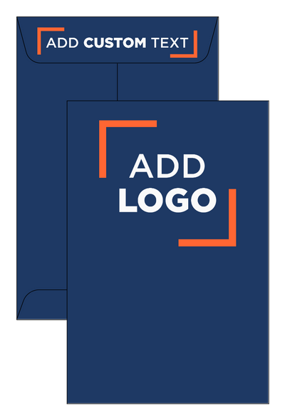 Navy Blue 32lb 6 x 9 Open End Envelopes with Peel & Seal