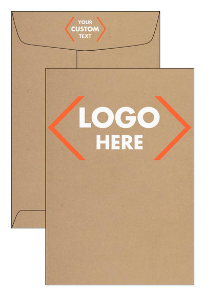 Grocery Bag 28lb 6 1/2 x 9 1/2 Open End Envelopes with Peel & Seal
