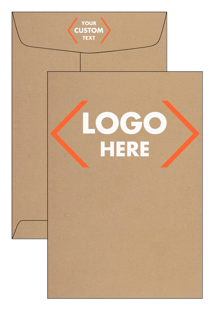 Grocery Bag 28lb 6 1/2 x 9 1/2 Open End Envelopes with Peel & Seal